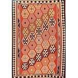 One Of The Kind Ardabil Persian Kilim 8'10" x 6'2"